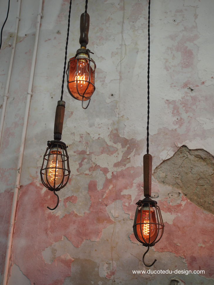 lustre de 3 baladeuse industrielle des USA equipant les caves de new York – Image 16