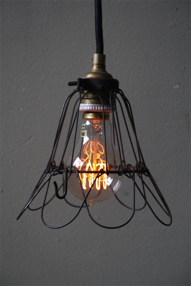 lampe suspension baladeuse industrielle cage metal – Image 6