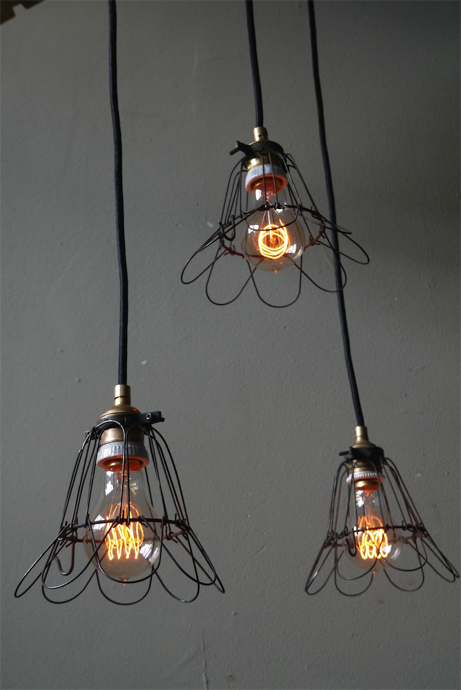 lampe suspension baladeuse industrielle cage metal – Image 11