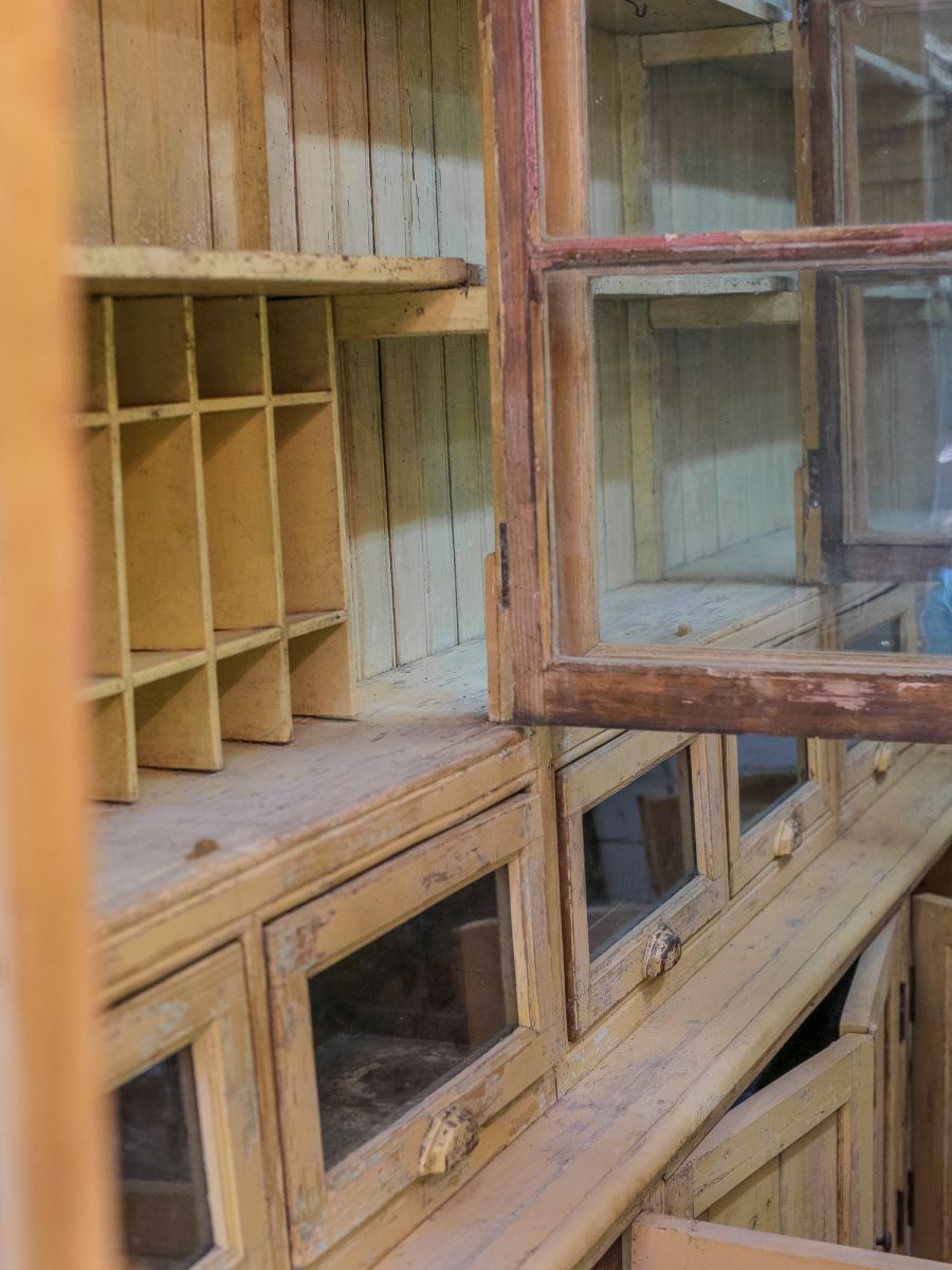 meuble de metier tres grande vitrine herboristerie – Image 5