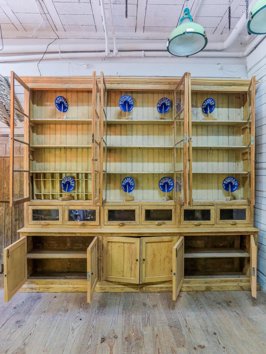 meuble de metier tres grande vitrine herboristerie – Image 3