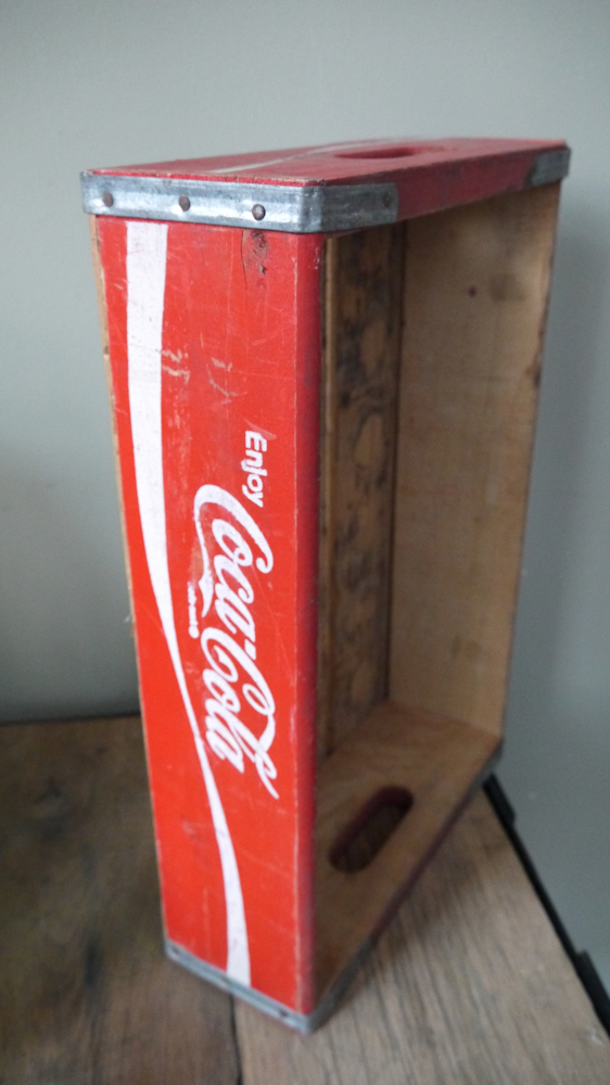 lot de 3 caisse bois brasserie café USA Coca Cola rouge – Image 8