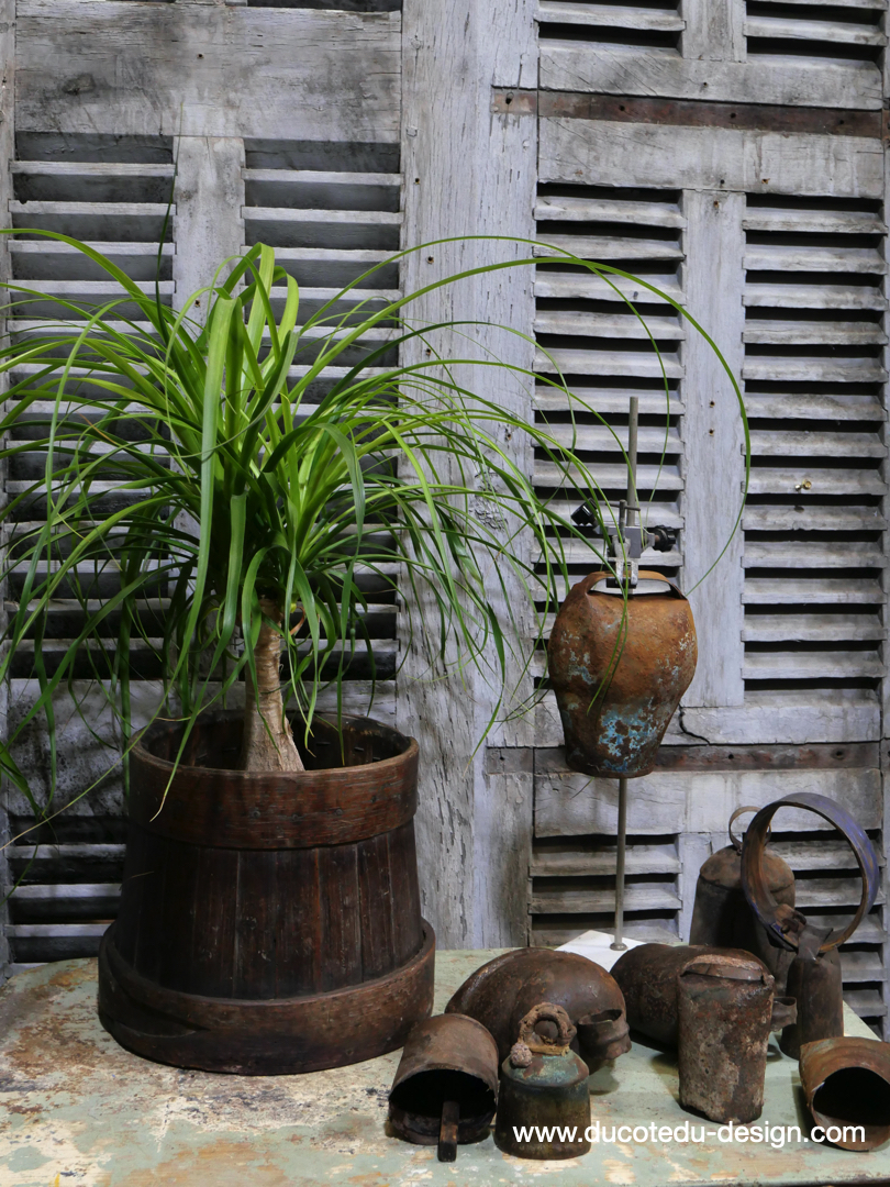 ancienne baratte a beurre, ideal cache pot – Image 2