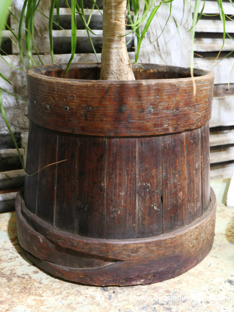 ancienne baratte a beurre, ideal cache pot – Image 3