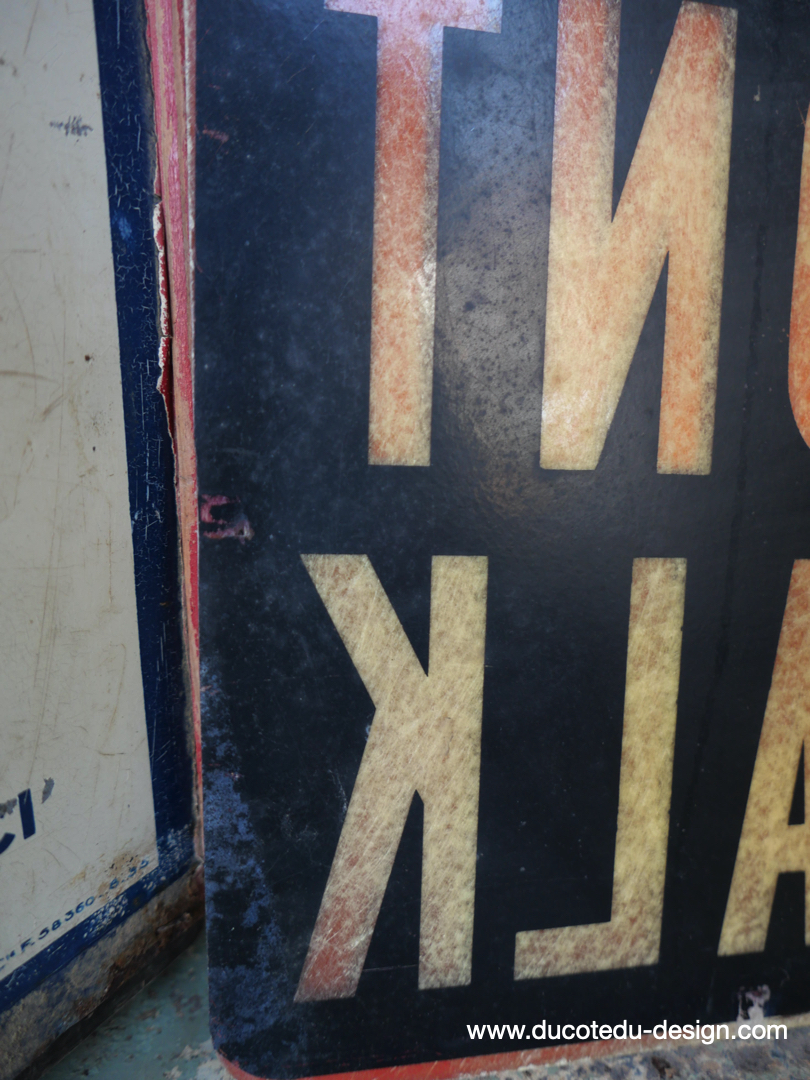 Plaque de feu don t walk americain vintage USA / dont walk – Image 7