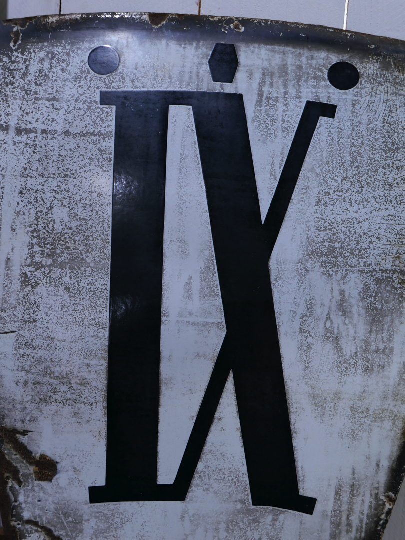 ancien cartouche d horloge emaille IX – Image 3