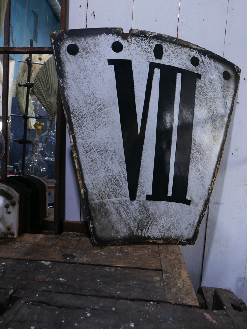 ancien cartouche d horloge emaille VII – Image 3