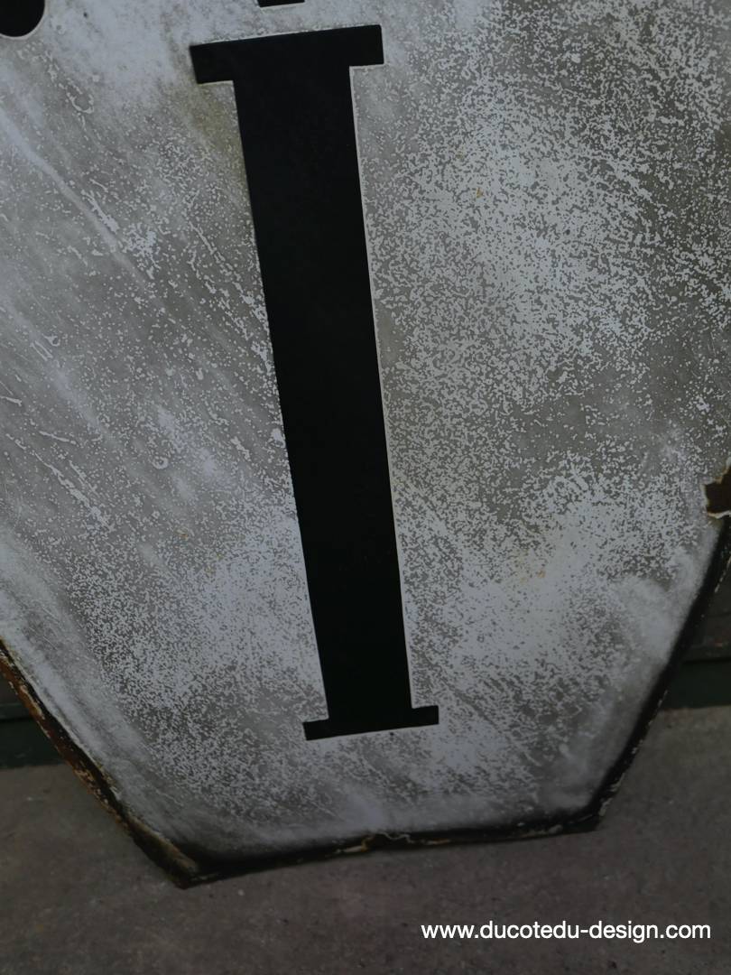 ancien cartouche d horloge emaille I – Image 5