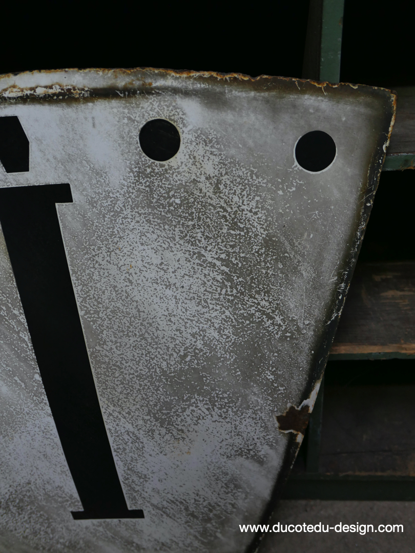 ancien cartouche d horloge emaille I – Image 4