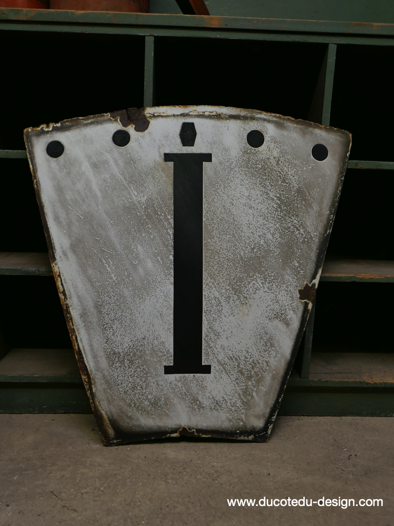 ancien cartouche d horloge emaille I – Image 2