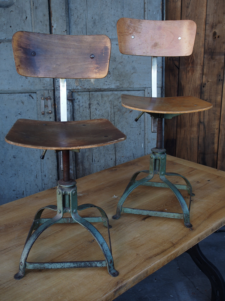 chaise atelier bienaise basse dans leur jus metal et bois – Image 2