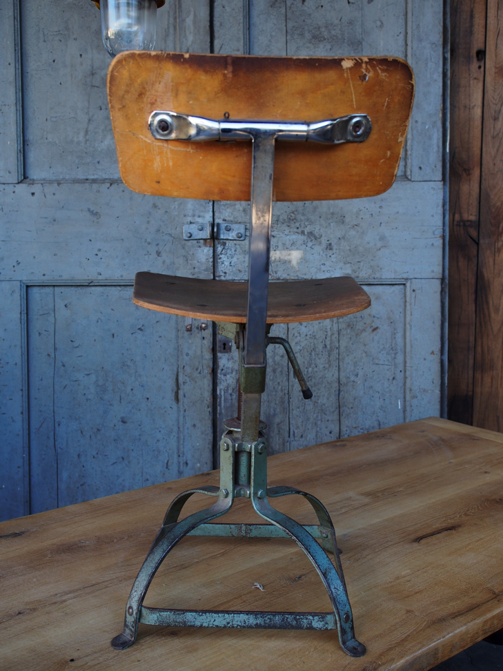 chaise atelier bienaise basse dans leur jus metal et bois – Image 8