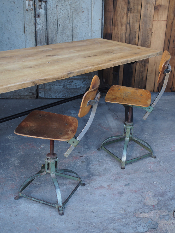 chaise atelier bienaise basse dans leur jus metal et bois – Image 10