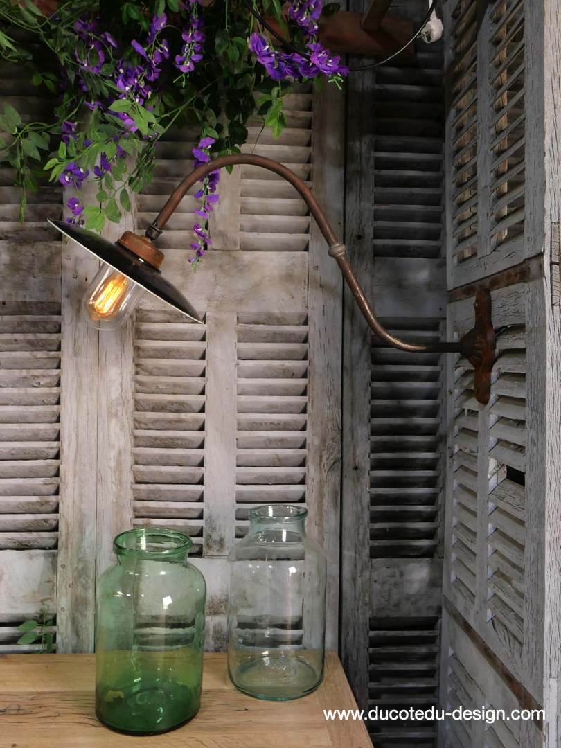 col de cygne applique lampe de cour traditionnelle tres grand exterieur – Image 2