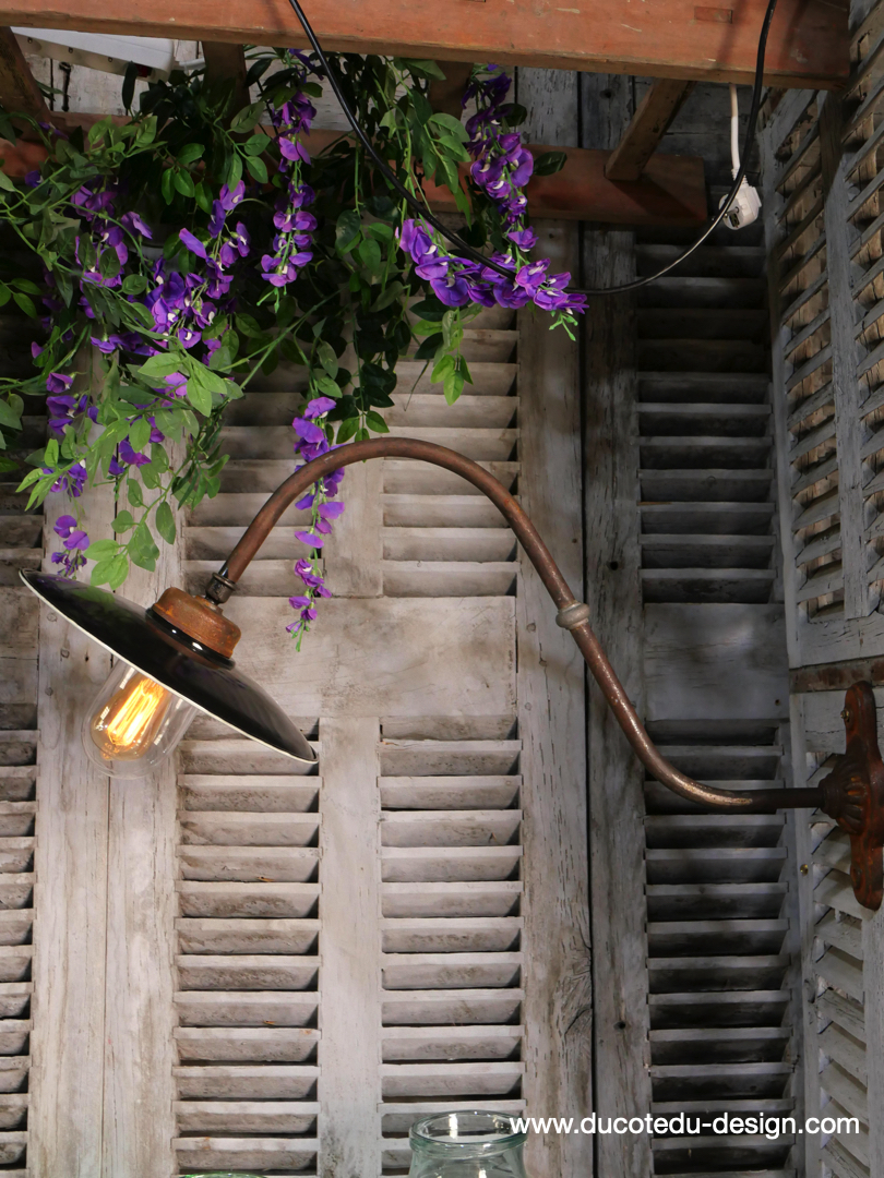 col de cygne applique lampe de cour traditionnelle tres grand exterieur – Image 3