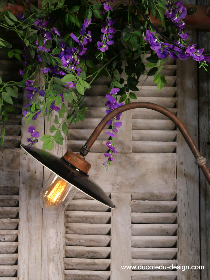 col de cygne applique lampe de cour traditionnelle tres grand exterieur – Image 5