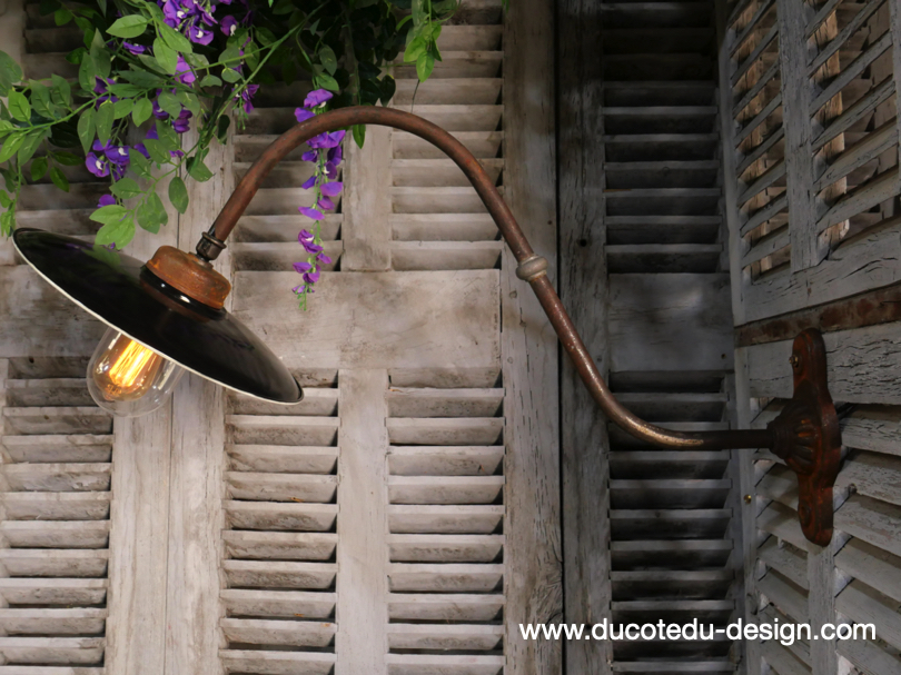 col de cygne applique lampe de cour traditionnelle tres grand exterieur – Image 4