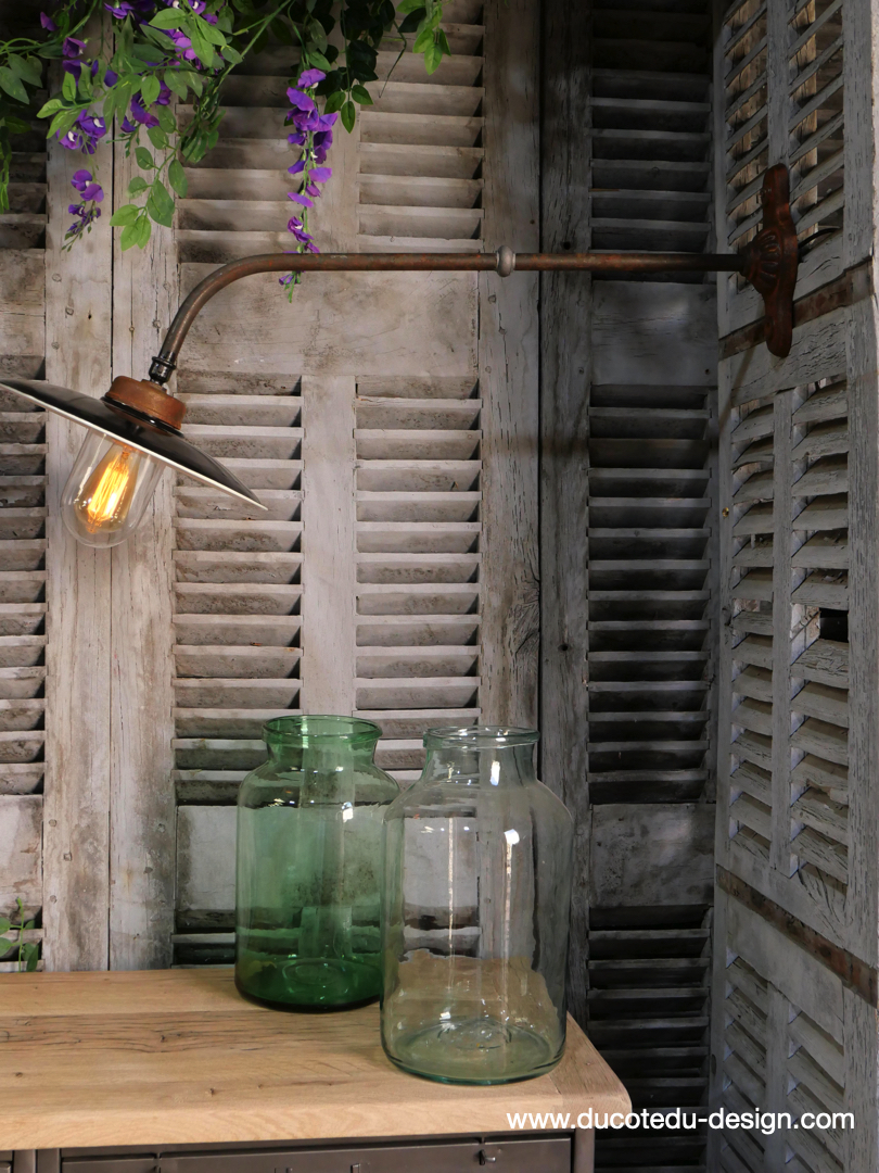 col de cygne applique lampe de cour traditionnelle tres grand exterieur – Image 2