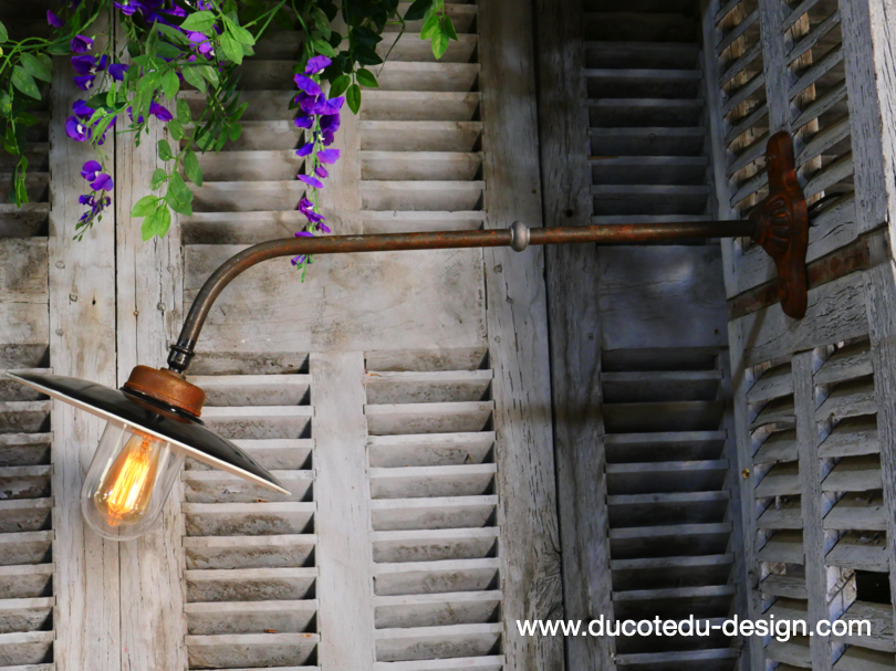 col de cygne applique lampe de cour traditionnelle tres grand exterieur – Image 3