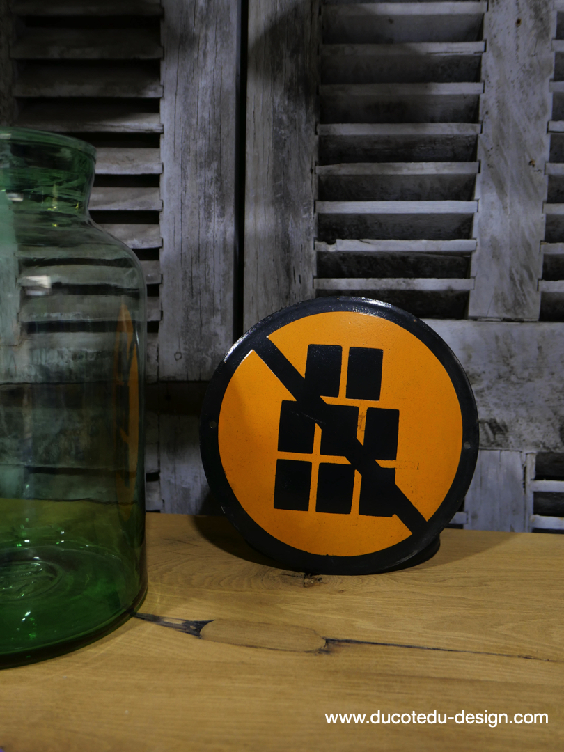 Plaque emaillee signalitique usine russe non empilable ref R86 – Image 2