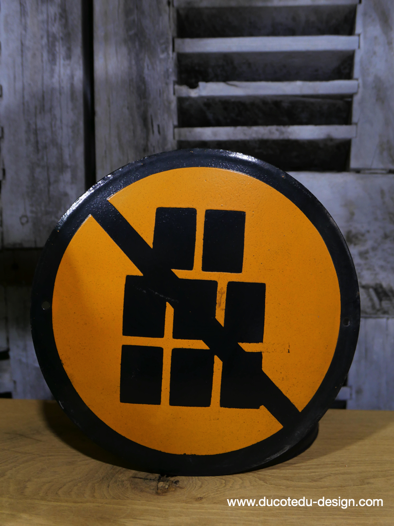 Plaque emaillee signalitique usine russe non empilable ref R86 – Image 3