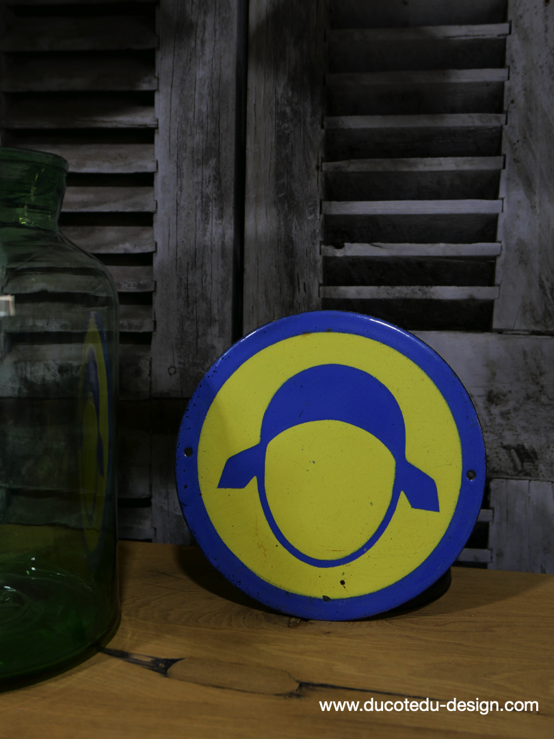 Plaque emaillee signalitique usine russe tete ref R91 – Image 2