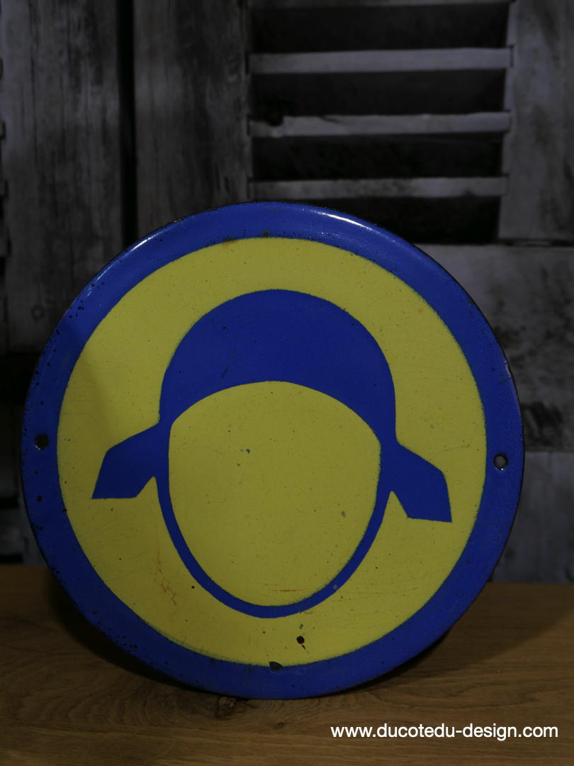 Plaque emaillee signalitique usine russe tete ref R91 – Image 3