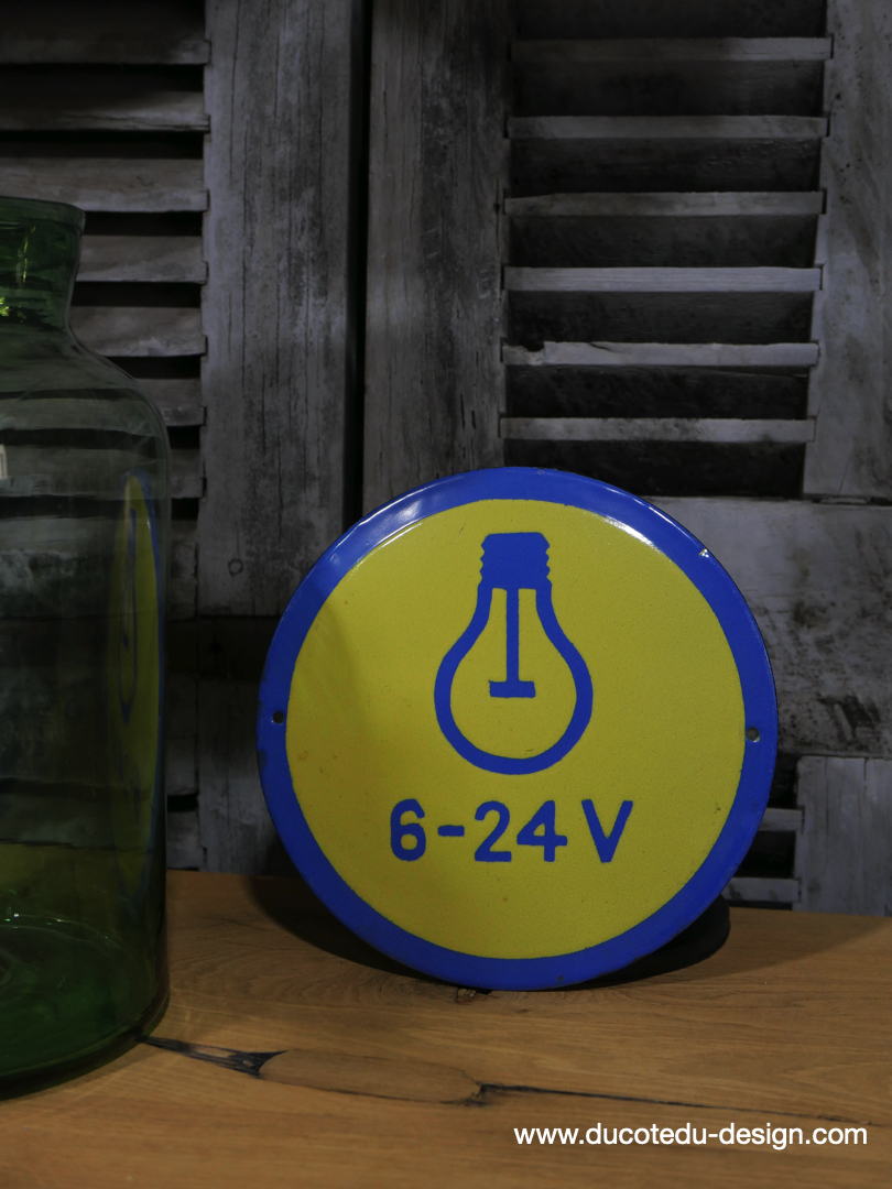 Plaque emaillee signalitique usine russe ampoule R93 – Image 2