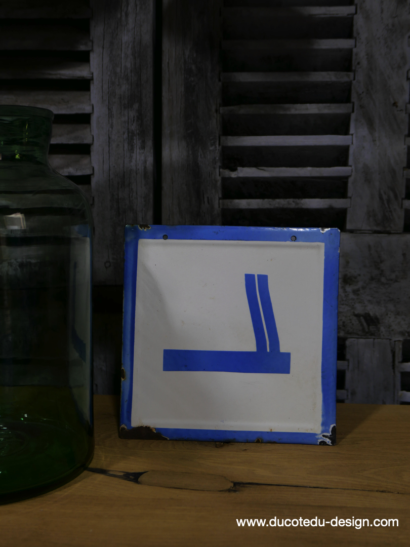 Plaque emaillee signalitique usine russe fumeur ref C100 – Image 2