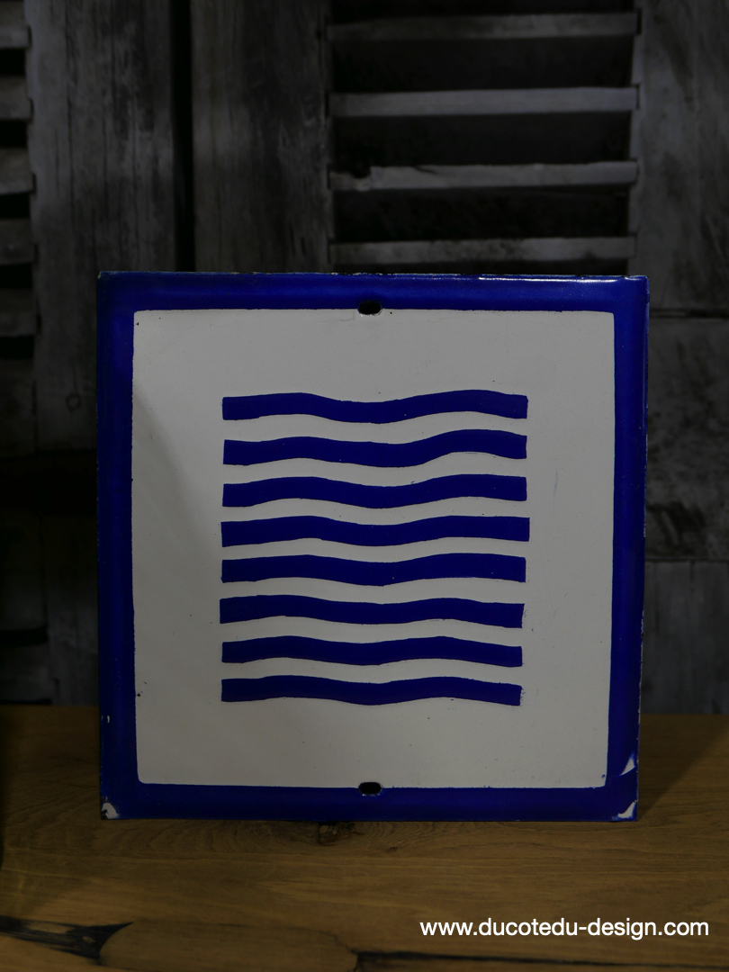 Plaque emaillee signalitique usine russe eau ref C104 – Image 3