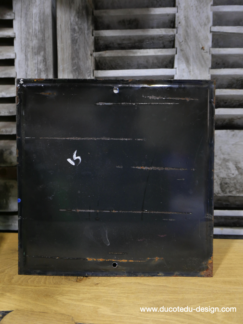 Grande plaque emaillee signalitique usine russe oxygene ref G30 – Image 4