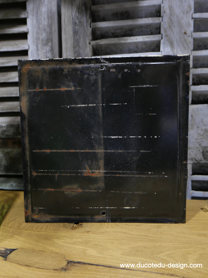 Grande plaque emaillee signalitique usine russe oxygene ref G31 – Image 4