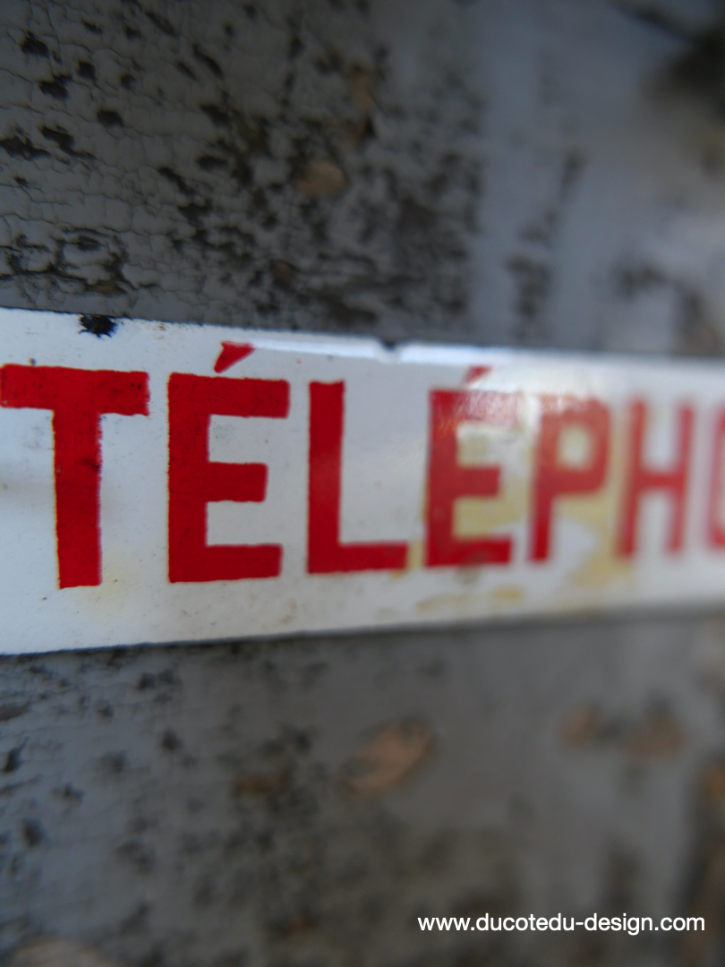 Ancienne plaque emaillee telephone d'alarme – Image 4