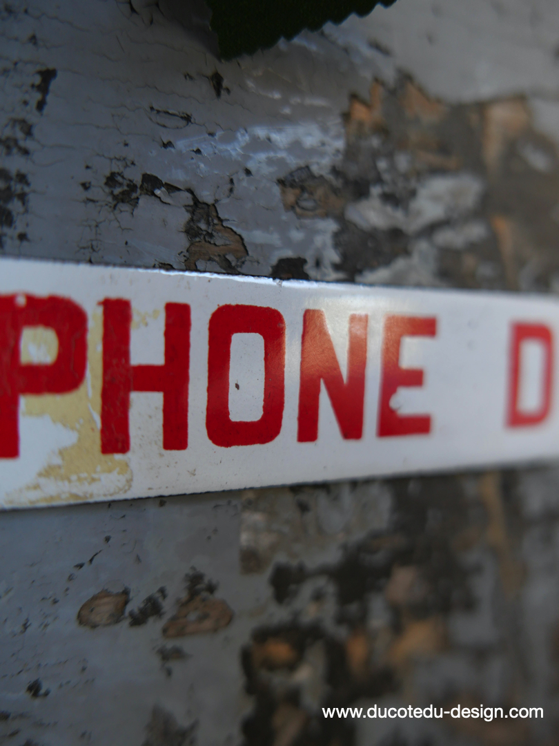 Ancienne plaque emaillee telephone d'alarme – Image 5