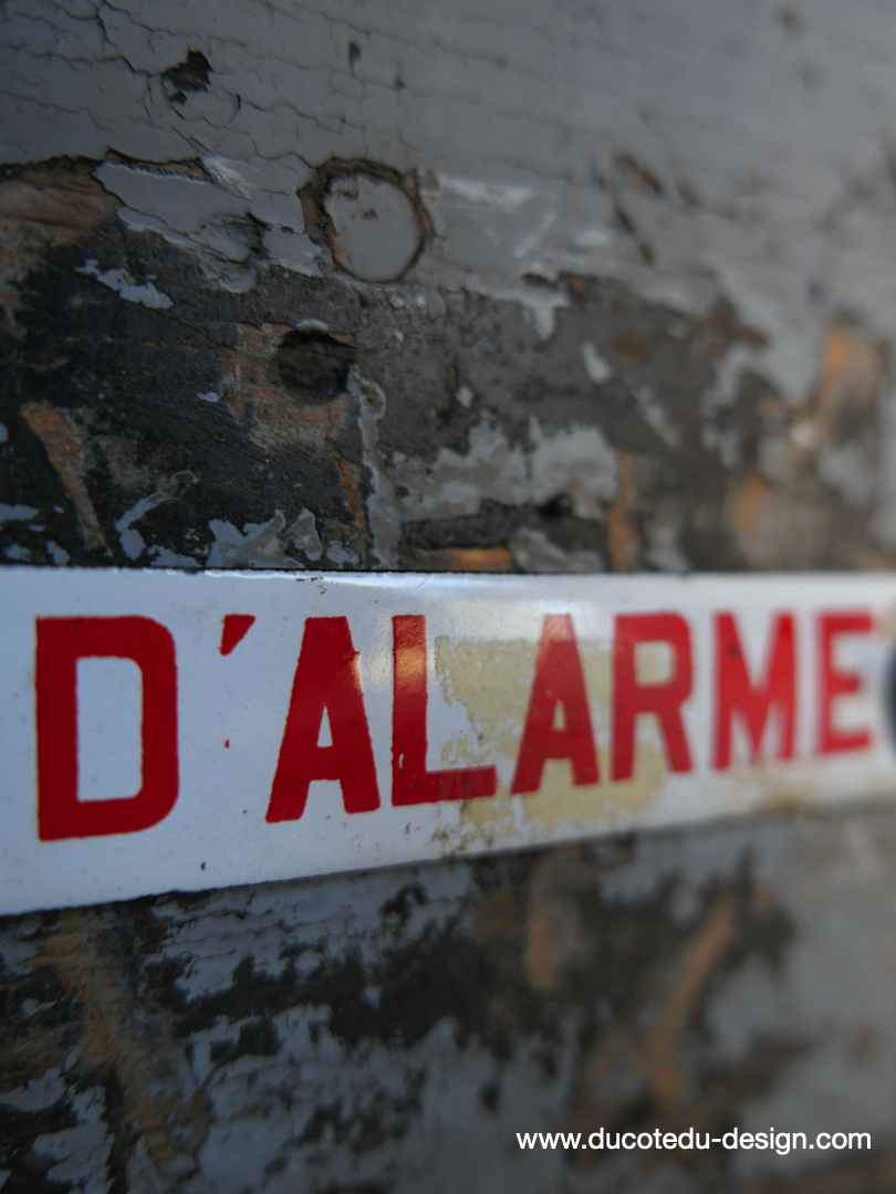 Ancienne plaque emaillee telephone d'alarme – Image 6