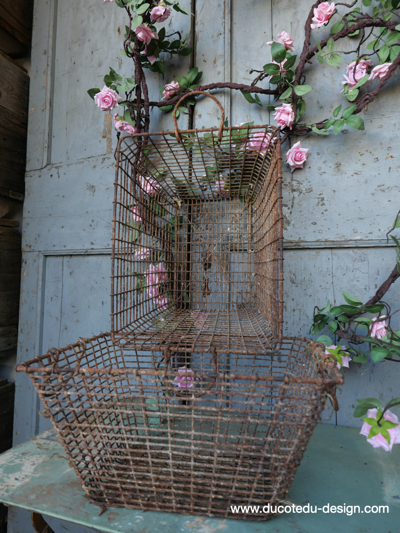 lot de 2 anciens paniers a huitres – Image 2