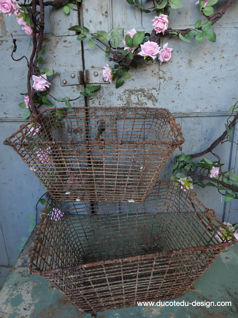 lot de 2 anciens paniers a huitres – Image 5