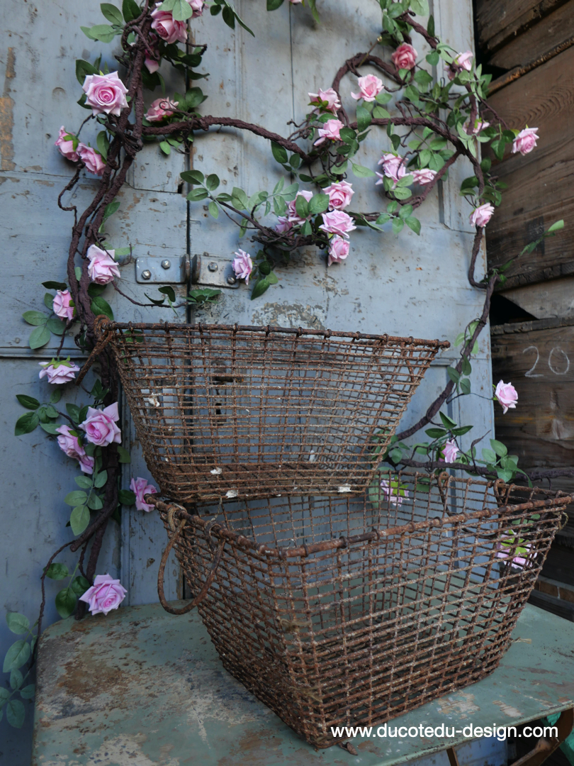 lot de 2 anciens paniers a huitres – Image 6