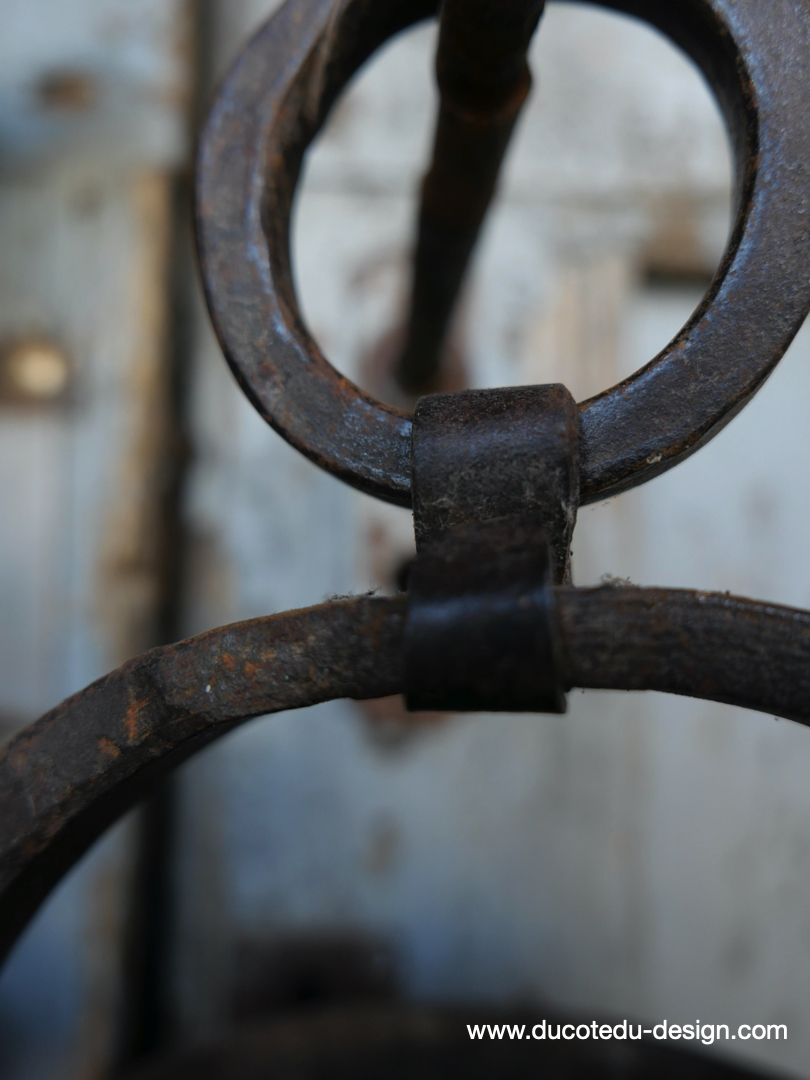 seau metal riveté / cache pot a suspendre – Image 6