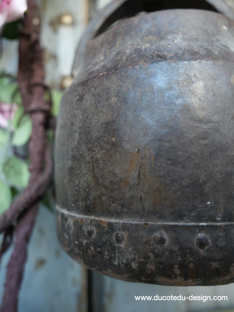 seau metal riveté / cache pot a suspendre – Image 7
