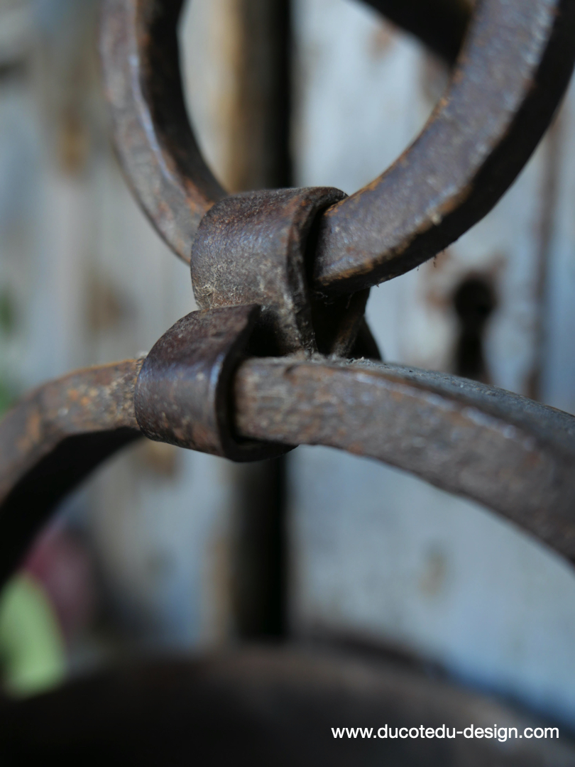 seau metal riveté / cache pot a suspendre – Image 10