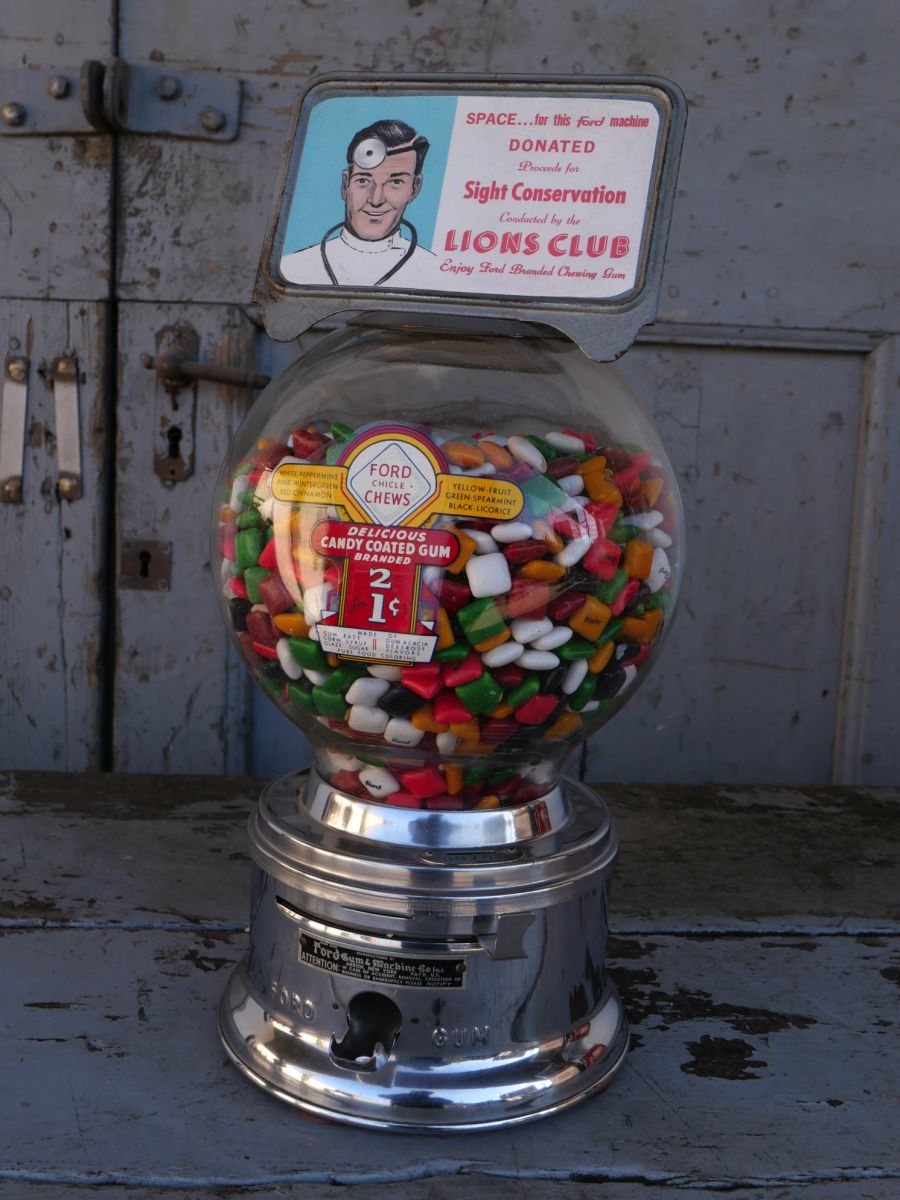 Distributeur à bonbon Ford Ball Gum 1950 hard candy – Image 10