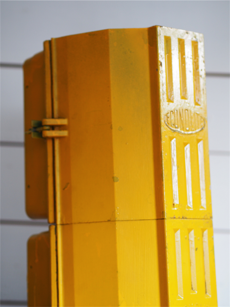 New York feu dont walk americain vintage USA jaune d'origine – Image 11