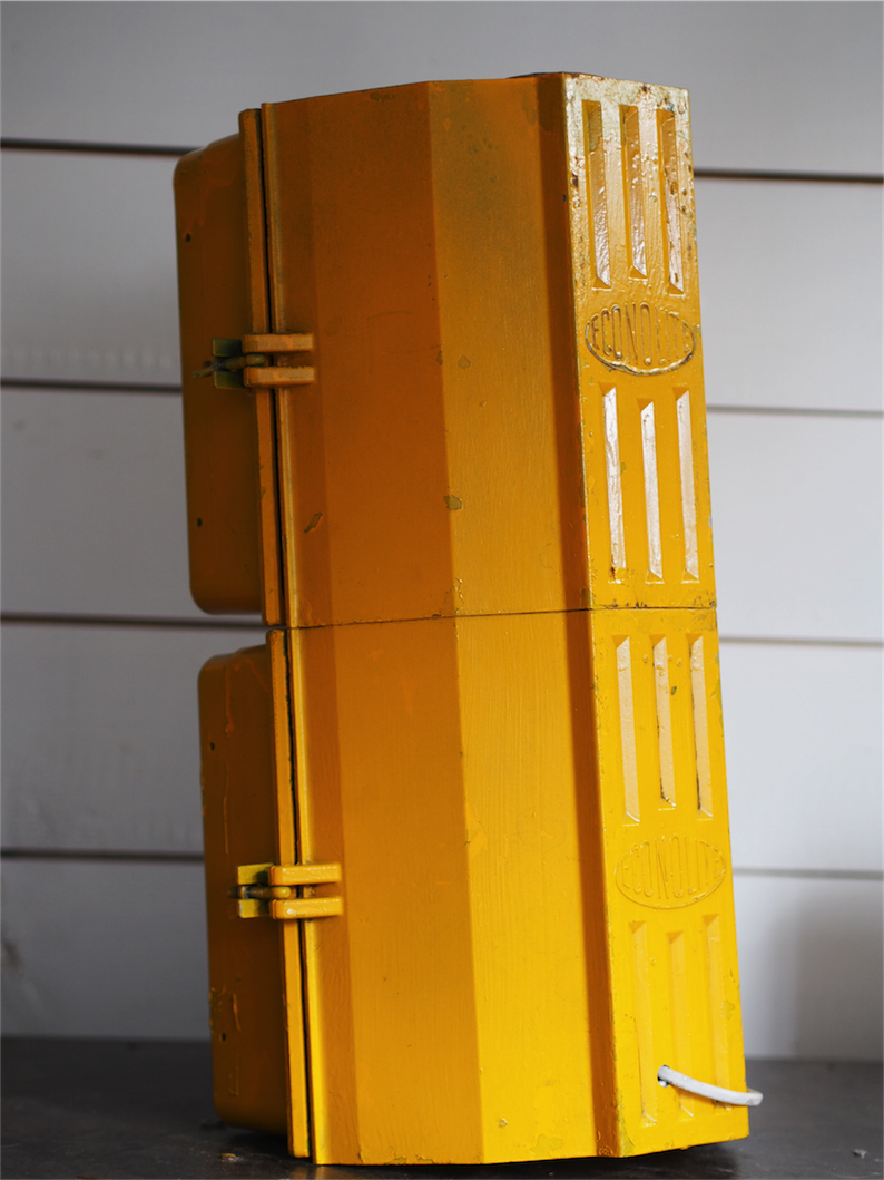 New York feu dont walk americain vintage USA jaune d'origine – Image 12