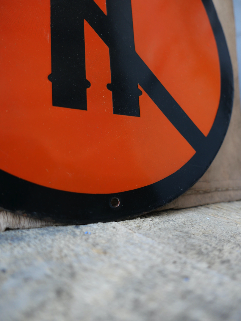 Grande plaque emaillee signalitique usine russe bouteilles – Image 4