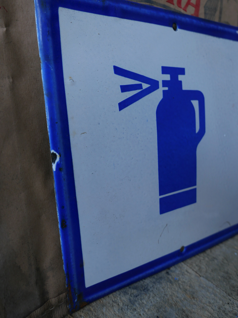 Grande plaque emaillee signalitique usine russe oxygene – Image 3