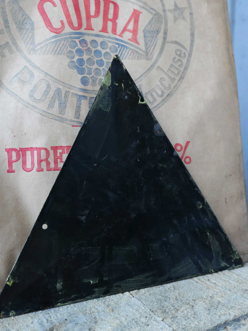 Plaque emaillee signalitique usine russe triangle danger – Image 5