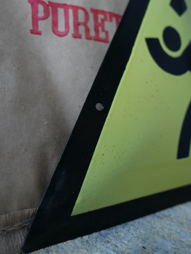 Plaque emaillee signalitique usine russe triangle danger – Image 3