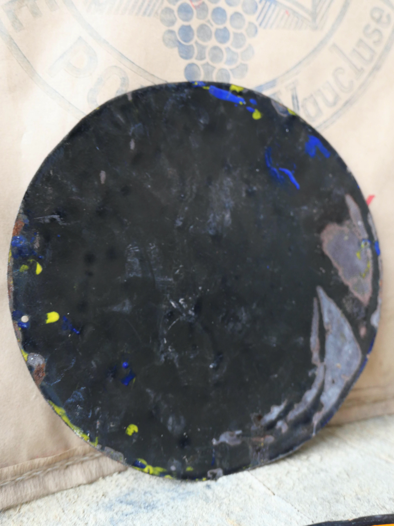 Plaque emaillee signalitique usine russe jaune scaphandre – Image 5