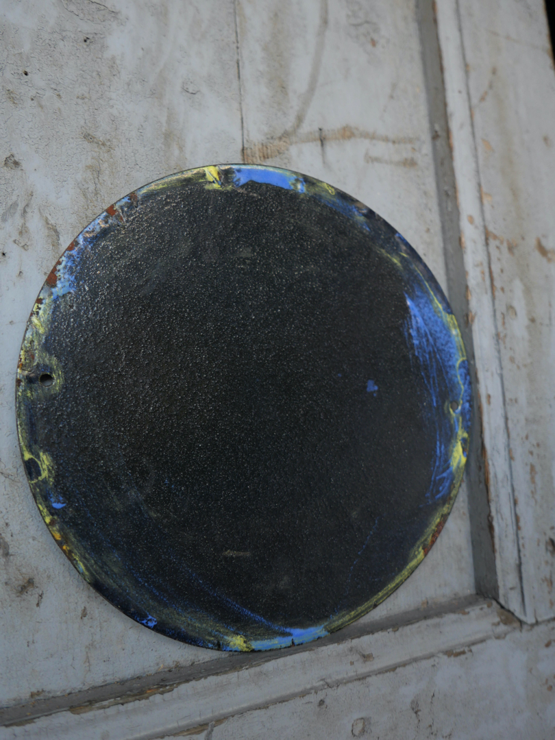 Plaque emaillee signalitique usine russe jaune ampoule – Image 5